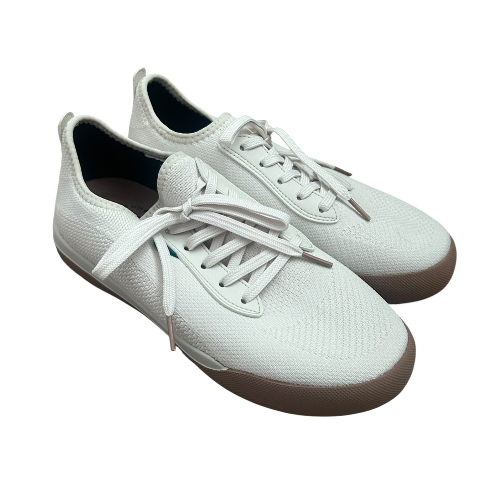 Vessi Weekend Sneaker White Gum Sole Waterproof Knit Shoes Womens 9